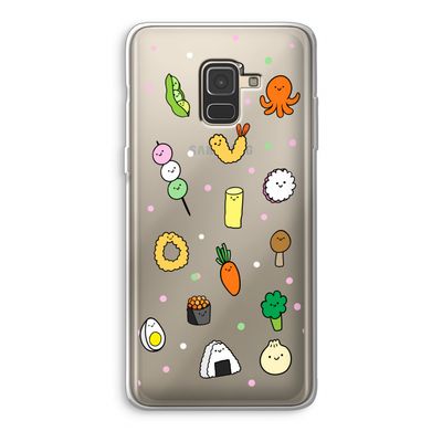 Happy bento friends: Samsung Galaxy A8 (2018) Transparant Hoesje