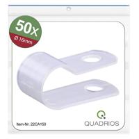 Quadrios 22CA150 Bevestigingsklem Schroefbaar 22CA150 Bundel-Ø (bereik) 16 mm (max) Naturel 1 set(s)