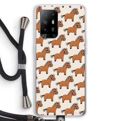 Pony: Oppo A95 5G Transparant Hoesje met koord