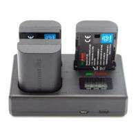 ChiliPower Canon Accu LP-E6 Kit Deluxe - 3 accu's + Triple lader, voor het laden van 3 accu's