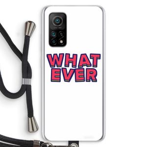Whatever: Xiaomi Mi 10T 5G Transparant Hoesje met koord