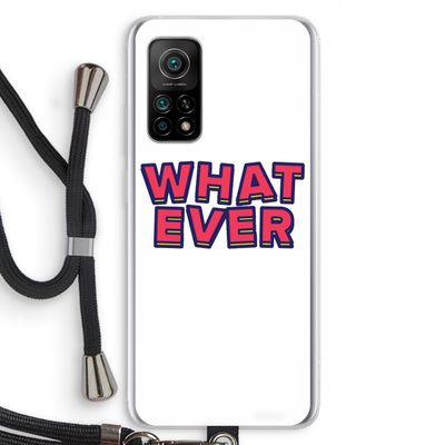 Whatever: Xiaomi Mi 10T 5G Transparant Hoesje met koord