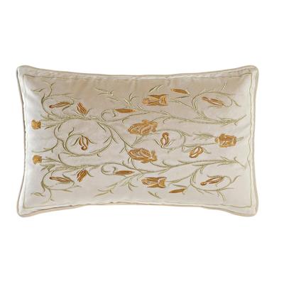 Kussen DKD Home Decor Gouden 50 x 10 x 30 cm Blommor