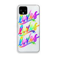 Loves: Pixel 4 Transparant Hoesje