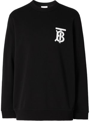 Burberry sweat à logo poitrine - Noir