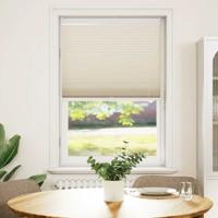 VidaXL Plissé rolgordijn 80x125cm creme