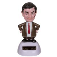 Solar bewegend figuur - Mr. Bean - handen in de zij - bruin - kunststof - 11 cm - thumbnail