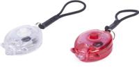 Enzo Benson led fietslampset met elastiek mini 2 delig rood/wit - 5700335