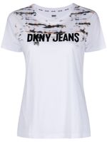 DKNY t-shirt à logo imprimé tie-dye - Blanc - thumbnail