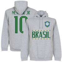 Brazilië Neymar JR 10 Team Hooded Sweater - thumbnail