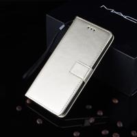 Crazy Horse textuur horizontale Flip lederen case voor Galaxy M20 met houder & card slots & portemonnee (goud)