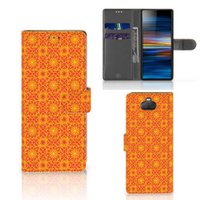 Sony Xperia 10 Telefoon Hoesje Batik Oranje - thumbnail