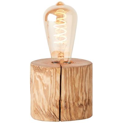 Brilliant Hout tafellampjeTrabo 10cm houtbruin - 93111/36