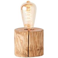 Brilliant Hout tafellampjeTrabo 10cm houtbruin - 93111/36