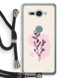 Roses are red: Sony Xperia XZ2 Compact Transparant Hoesje met koord