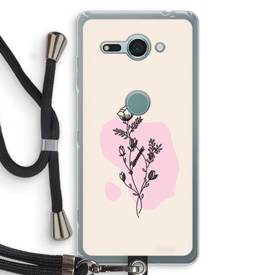Roses are red: Sony Xperia XZ2 Compact Transparant Hoesje met koord