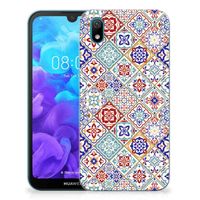 Huawei Y5 (2019) TPU Siliconen Hoesje Tiles Color