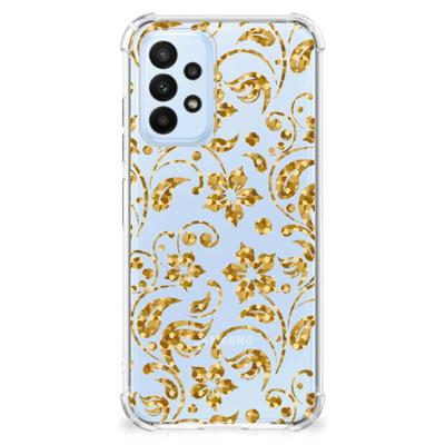 Samsung Galaxy A23 Case Gouden Bloemen Samsung Galaxy A23 Case Gouden Bloemen