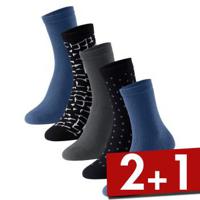 Schiesser 5 stuks Women Blue Bird Socks