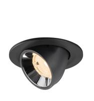 SLV InbouwspotNuminos Gimble S zwart/chroom 2700K - 55gr - 1009387