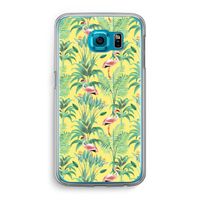 Flamingo party: Samsung Galaxy S6 Transparant Hoesje