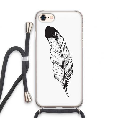 Pluim: iPhone 8 Transparant Hoesje met koord
