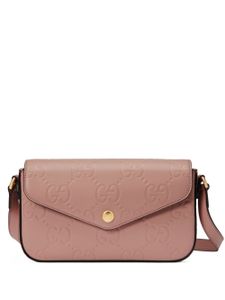 Gucci mini sac porté épaule GG - Rose