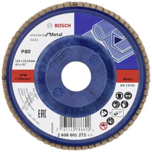 Bosch Accessories 2608601272 X431 Lamellenschijf Diameter 115 mm Boordiameter 22.33 mm Staal 1 stuk(s)