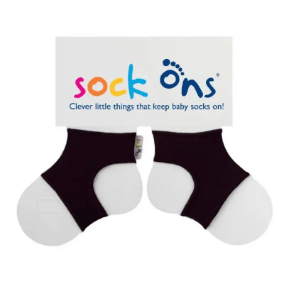 Sock Ons zwart-6-12 mnd