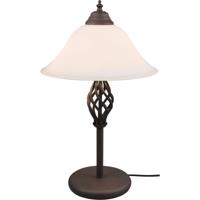 Roestkleurige LED Tafellamp met 2 E14 Lichtpunten - Aluminium Design