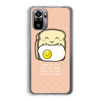 Sleep All Day: Xiaomi Redmi Note 10S Transparant Hoesje