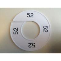 Maatring wit/zwart 52