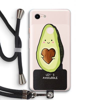 Avocuddle: Pixel 3 XL Transparant Hoesje met koord