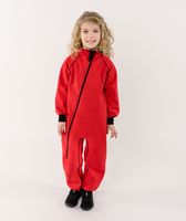 Waterproof Softshell Overall Comfy Red Bodysuit - thumbnail