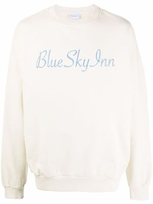 BLUE SKY INN sweat à logo brodé - Tons neutres