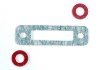 Exhaust header gasket (1)/ gaskets, pressure fitting (2) (for side exhaust engines only) - thumbnail