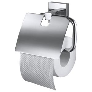 Haceka Mezzo Toiletrolhouder - met klep - chroom 1208625