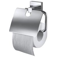 Haceka Mezzo Toiletrolhouder - met klep - chroom 1208625