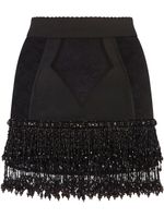 Dolce & Gabbana minijupe perlée à taille haute - Noir