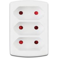 Verdeelstekker 3-voudig Mat Wit - 3680W | Stopcontact Splitter Kunststof