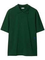 Burberry polo en coton à logo brodé - Vert