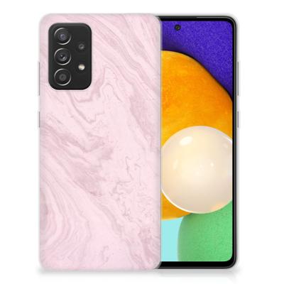 Samsung Galaxy A52 (5G/4G) | TPU | Siliconen hoesje | Marble Pink - Origineel Cadeau Vriendin