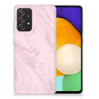Samsung Galaxy A52 (5G/4G) | TPU | Siliconen hoesje | Marble Pink - Origineel Cadeau Vriendin