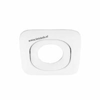 LED lamp armatuur vierkant WIT kantelbaar