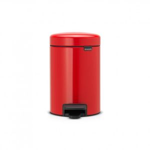 Brabantia newIcon pedaalemmer 3 liter met kunststof binnenemmer - Passion Red