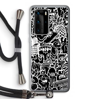 Vexx Black Mixtape: Huawei P40 Pro Transparant Hoesje met koord
