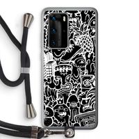 Vexx Black Mixtape: Huawei P40 Pro Transparant Hoesje met koord