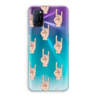 Rock: Oppo A92 Transparant Hoesje Rock: Oppo A92 Transparant Hoesje