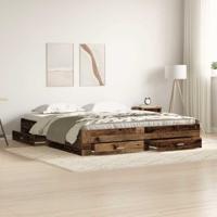 Bedframe met lades met lade Oud hout 180 x 200 cm Bewerkt hout