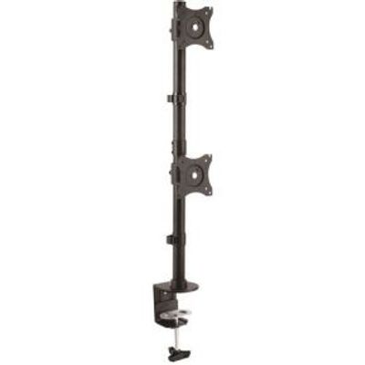 StarTech.com ARMDUALV 27 Klem Zwart flat panel bureau steun